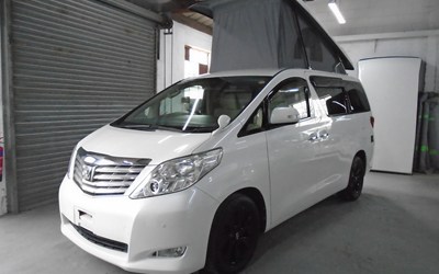 2010  TOYOTA  ALPHARD   CAMPER~~OFF GRID SOLAR~~ONLY 52K MILES