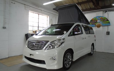 2011 TOYOTA ALPHARD CAMPER~OFF GRID SOLAR~ELECTRIC INDUCTION HOB~NO GAS NEEDED !!