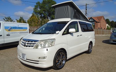 2007 TOYOTA ALPHARD CAMPER~FRIDGE/FREEZER~~OFF GRID SOLAR~~ULEZ FREE~4 BERTH